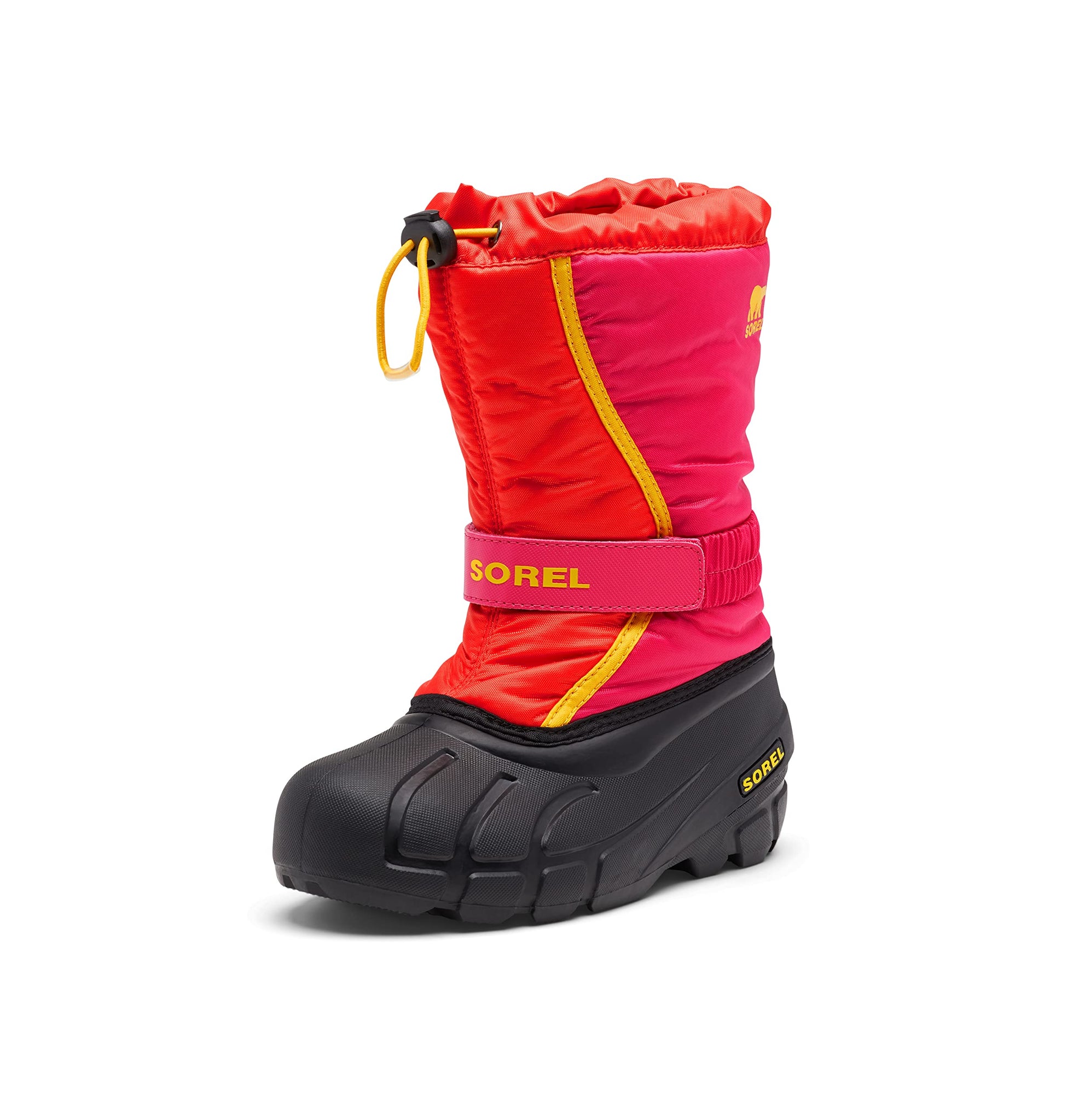Sorel Youth Unisex Little Children's Flurry Boot - Poppy Red, Cactus Pink - Size 10