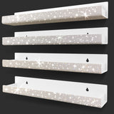 Care&More YJ 4 Pack 15 Inch Nail Polish Wall Rack