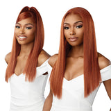 Sensationnel Bare Lace 13X6 Wigs - Unit 9 Lacefrontal Glueless Synthetic 180 Degree Preplucked Hairline (CHOCOLATECOPPER)