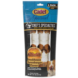 Cadet Chef's Specialties Natural Rawhide Shish Kabob Chew Sticks, Steakhouse Cheeseburger Flavor, Healthy Dog Treats for Large B