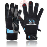 DEX FIT Warm Mechanic Gloves MG310 Winter, Waterproof, Insulated, Durable PU Reinforcements, Firm Grip, Comfort Fit, Touchscreen
