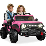 Best Choice Products Kids 24V 2-Seater Electric Ride On Car Truck w/ 132lb Weight Capacity, Parent Control, Bluetooth, LED Light