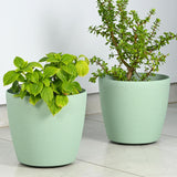Eha EarthFriendly Deco 12 Inch SelfWatering Pots And Planters, Pack Of 2