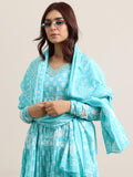 Libas Women'S Cotton Kurta Set (400363_Blue_Xxl)