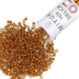 Miyuki Delica Seed Beads - Size 11/0 (1.6 mm), DB2110, Duracoat Opaque Toast, 7.2 g, Approx. 1440 Beads, Made in Japan