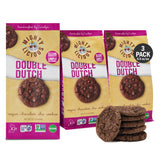 MIGHTYLICIOUS Vegan Double Dutch Chocolate Chip Cookies - Gluten-Free, Allergen Friendly, Kosher, Preservative-Free - Snack Opti