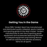 Tandem Sport Volleyball Elbow Pads - Volleyball Pads for Floor Burns and Bruises - Non-Bulky White Volleyball Elbow Pads