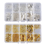 Trendivibe 2 Set Jewelry Making Starter Kit Earring Bracelet Necklace Diy Gold & Silver