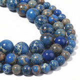 Yochus 35pcs Blue Sea Sediment Beads