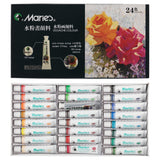 Marie's Artist Gouache Paint Sets - Highly Pigmented Gouache for Painting, Artists, Illustrators & Designers - Set of 24 Assorte