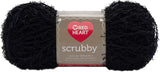 Red Heart Black Scrubby Yarn, 1 Pack