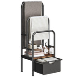 FreeStanding Towel Rack for Bathroom & Blanket Holder, 3-Tier Towel Drying Rack, 15.6 L x 11.8 W x 41.7 H, Blanket Ladder for Be