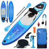 Freein Inflatable Stand Up Paddle Board ,Capacity 2-in-1 SUP/Kayak with Adjustable Seat ,Electric Pump Adapter ,Non-Slip Diamond