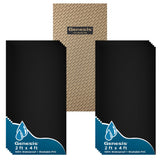 Genesis 2ft x 4ft Smooth Pro Black Ceiling Tiles Easy Dropin Installation Waterproof, Washable and FireRated HighGrade 