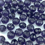 Jmassyang 150PCS 8mm Crystal Glass Beads Faceted Briolette Spacer Beads with Hole for DIY Jewelry Making Bracelets Necklaces Ear