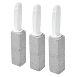 Toilet Bowl Pumice Stone with Handle, Hard Water & Calcium Remover, 3 Pack