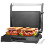 Baker's Friend Mini Panini Press Electric Griddle, 2 Slices of Panini Grill Press Sandwich Maker Press, Sandwichera Electrical f