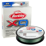 Berkley x9 Braid Superline, Low-Vis Green, 30lb test | 45 lbC | 20.6kg, 328yd | 300m Fishing Line, Suitable for Freshwater and S