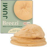 Reusable Kitchen Scrubbers for Dishes Breezi Layered Mesh Dish Cloth, 3Pack, NonScratch, MultiPurpose, FastDrying, OdorFre