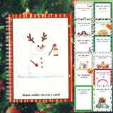 Merry Christmas Gift Card Holder Book - DIY Spiral-Bound with Surprises, College Survival & Graduation Gift, Greeting Card Keepe