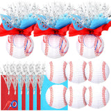 Rossesay 26 Pieces Baseball Paper Lanterns Decorations Centerpieces Sport Centerpieces Supplies with Metallic Foil Spray Centerp
