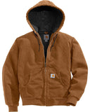 Carhartt MenS Quilted Flannel Lined Sandstone Active Jacket Carhartt Brown Medium-New