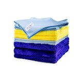 L.I.Q. Microfiber Cleaning Cloths, Reusable and LintFree, Pack of 12