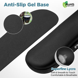 Gimars Upgrade Enlarge Silky Gel Memory Foam Keyboard Wrist Rest, Wrist Rest for Computer Keyboard, Ergonomic Design for Typing