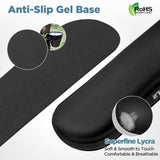 Gimars Upgrade Enlarge Silky Gel Memory Foam Keyboard Wrist Rest, Wrist Rest for Computer Keyboard, Ergonomic Design for Typing