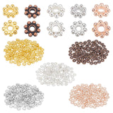 PH PandaHall 500pcs 5mm Flower Spacer Beads 5 Colors Tibetan Alloy Daisy Metal Spacers Mini Snowflake Loose Beads Craft Jeweley 