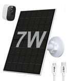 Zivif 7W Solar Panel Compatible with Eufycam 2C/2C Pro/2/2 Pro/E20/E40/E, USB Solar Charger with USB-C Port, with Micro USB Conn