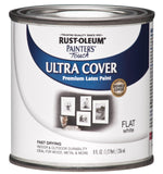 RustOleum 1990730 Painters Touch Latex Paint, Half Pint, Flat White, 8 Fl Oz (Pack of 1)
