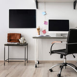 Floortex Viztex Glacier Black Multi-Purpose Grid Glass Dry Erase Board 30 x 40