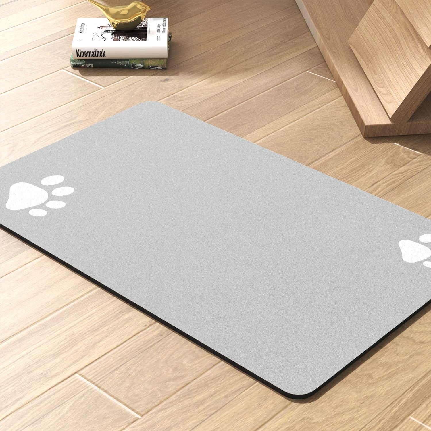 Pet Feeding Mat-Absorbent Dog Mat for Food and Water Bowl-No Stains Quick Dry Dog Water Dispenser Mat-Dog Accessories Pet Suppli