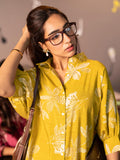 Libas Womens Printed Silk Blend Co-Ord Set For Women Mustard S 400233O
