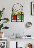 Gig Handicrafts WallMounted Flower Pot Holder, Balcony, Living Room, Outdoor, And Indoor Plants, PowderCoated Railing Planters
