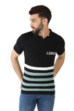 Toplot Mens Polo Collar Cotton T-Shirt With Half Sleeves (London-T-Shirt-5113-Black-Xxl),Black,2,B0C622MQFK