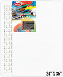 Variety Canvas Fine Grain 100% Cotton Canvas 7Oz Primed Board (Pure White, 24X36 [Pack Of 1])
