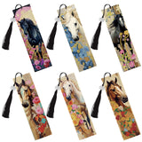 INCOK Diamond Painting Art Bookmarks - 6 PCS DIY Horse Flower Diamond Painting Kits by Numbers Farmhouse Art Craft Mothers Day B