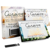 Grooved Cursive Handwriting Workbook by Graceful By Design - Magic Reusable Grooved Handwriting Practice for Kids and Cursive Wo