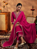 Libas Women'S Silk Blend Kurta Set (485760R Pink M