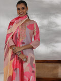 Libas Women'S Cotton Blend Kurta Set (48846_Cream Cream L