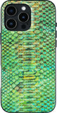 SCORPIFY for iPhone 16 Pro Max Case [Compatible with MagSafe] with Realistic Emerald Snake Print Design, Cute Magnetic Phone Cov