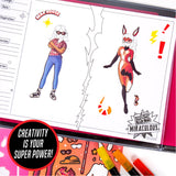 Miraculous Fashion Designer Sketchbook - Superhero Sketchbook for Kids Ages 6 & Up Ladybug Coloring Book