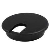 10 Pack Rok Hardware 3 (76mm) Black Round Computer Desk Table Port Wire Cable Cord Organizer Hole Cover Grommet, ROKRG3BLK