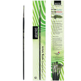 Brustro Artists Greengold Acrylic Brush Round Series 1800 - Size - 10 | Ideal For Oil, Acrylic Painting On Paper, Canvas, Fine A
