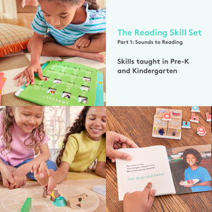 Lovevery Reading Skill Set, Learn to Read for Pre-K and Kindergarten, Fun Phonics Games and Books, Part 1