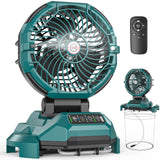PANERGY Portable Misting Fan for Outdoors-30000mAh Rechargeable Battery, 4-Speed Fan,4 Spray Modes,10-13 Inch Bucket Compatible,
