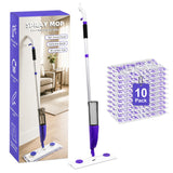 Spray Mop Kit for Floor Cleaning with10 Power Mop Pads for Swiffer PowerMop