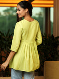 Libas Women'S A-Line Kurtis (58245B_Lime Lime M